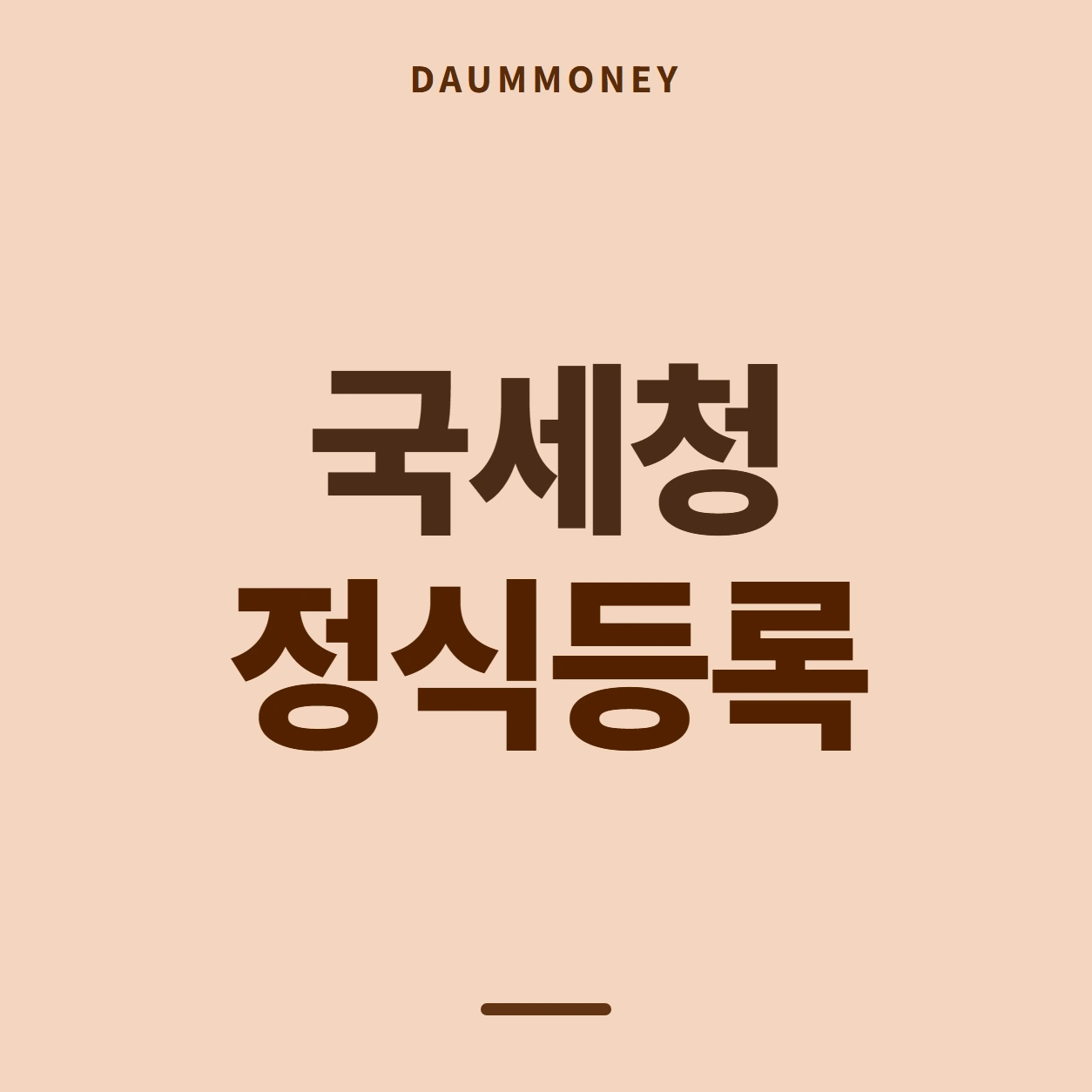 국세청 정식등록